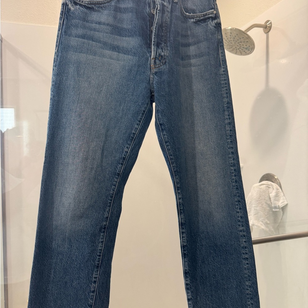 MOTHER Blue Relaxed Jeans with Lived-In Look women’s